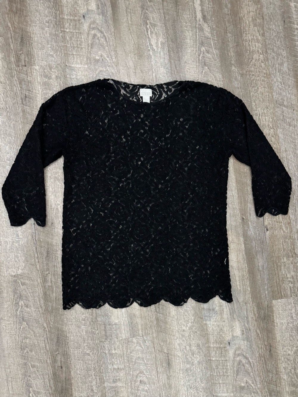 VTG 90s Black Whimsy Goth Romantic Boho Floral Dress Sz M-XL